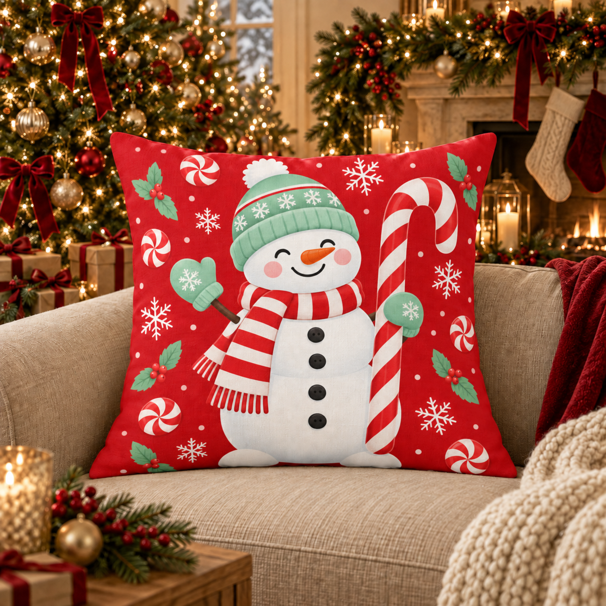Christmas pillow cover theme